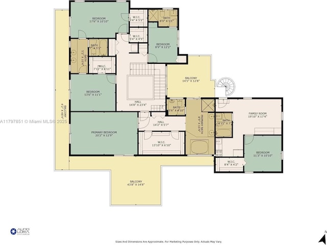 1226 Cordova St, Coral Gables, FL 33134 - room layout