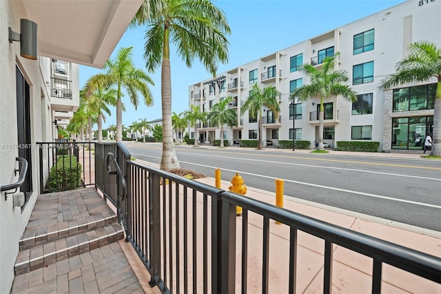 balcony featuring a residential view