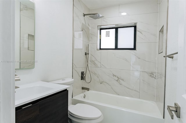 17940 NW 13th Ct, Miami Gardens, FL 33169 - bathroom with toilet, vanity, and bathing tub / shower combination