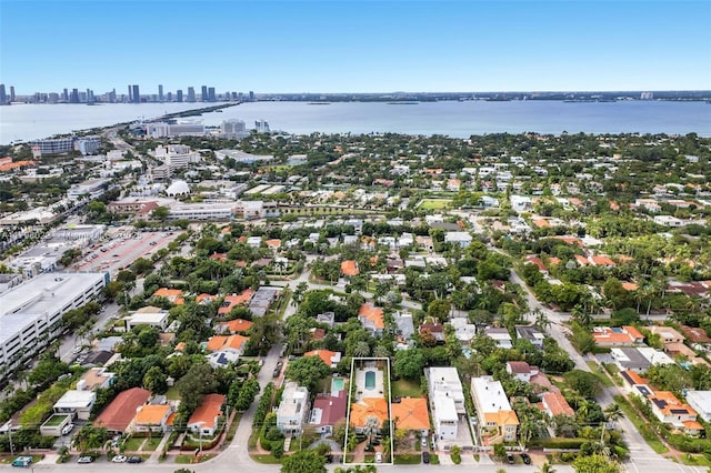 4316 Sheridan Ave, Miami Beach, FL 33140 - aerial view of property's location with a view of skyline and a large body of water