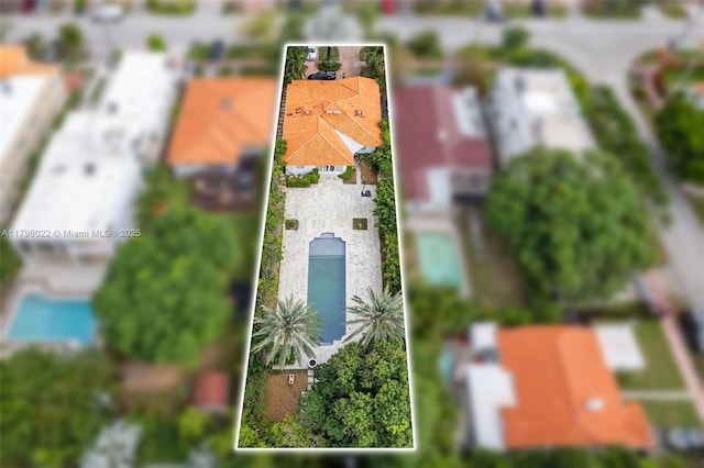 4316 Sheridan Ave, Miami Beach, FL 33140 - aerial perspective of suburban area with property boundaries highlighted