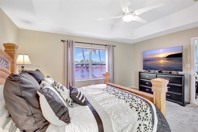 14284 NW 18th Mnr, Pembroke Pines, FL 33028 - bedroom featuring light carpet and ceiling fan