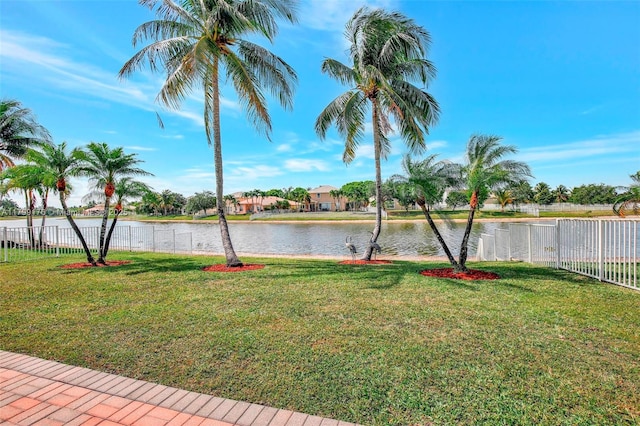 14284 NW 18th Mnr, Pembroke Pines, FL 33028 - water view with a fenced backyard