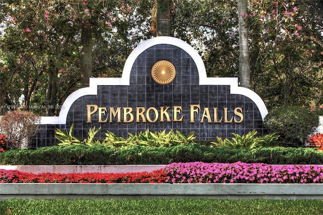 14284 NW 18th Mnr, Pembroke Pines, FL 33028 - view of community / neighborhood sign