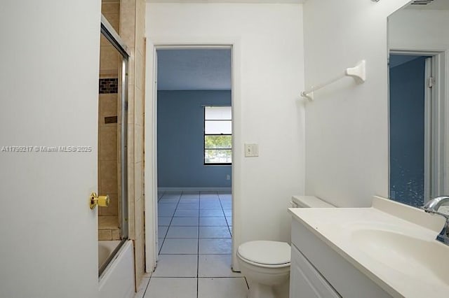 5154 Breckenridge Pl Unit 47, West Palm Beach, FL 33417 - full bath featuring tile patterned floors, vanity, toilet, and shower / bathtub combination