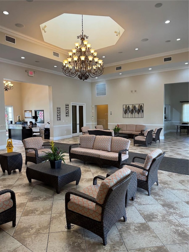 4139 NE 26th St, Homestead, FL 33033 - common area with ornamental molding and recessed lighting