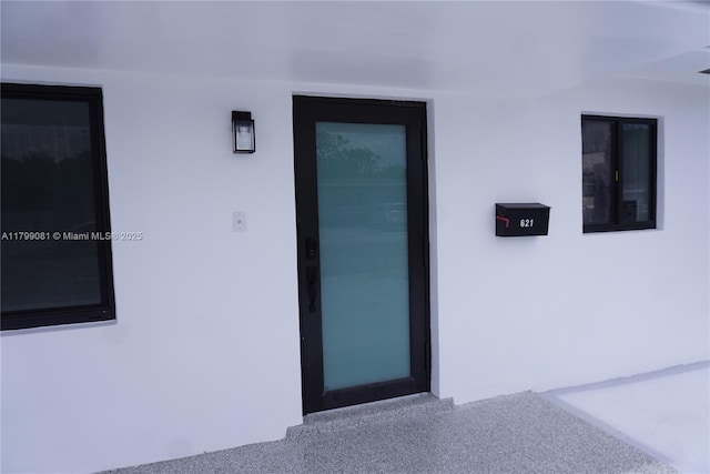 view of exterior entry