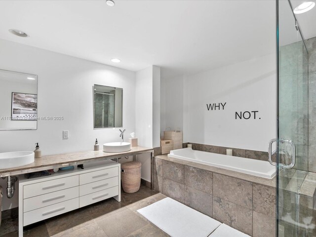 475 Brickell Ave Unit 5507, Miami, FL 33131 - bathroom with a garden tub, toilet, and a shower stall