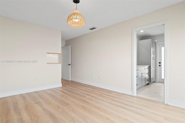16791 Royal Poinciana Dr, Weston, FL 33326 - spare room with light wood-style floors, baseboards, and recessed lighting