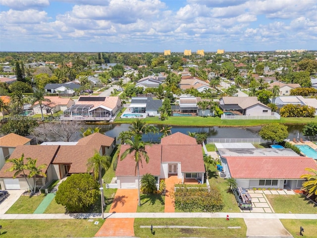 16791 Royal Poinciana Dr, Weston, FL 33326 - aerial perspective of suburban area with a large body of water