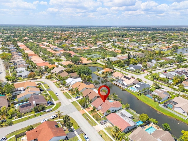 16791 Royal Poinciana Dr, Weston, FL 33326 - aerial perspective of suburban area with a nearby body of water