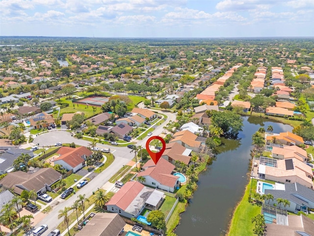 16791 Royal Poinciana Dr, Weston, FL 33326 - aerial view of residential area with a nearby body of water