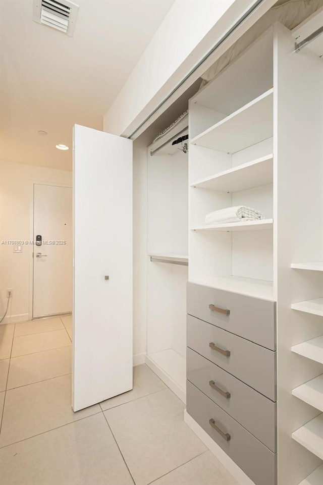view of closet