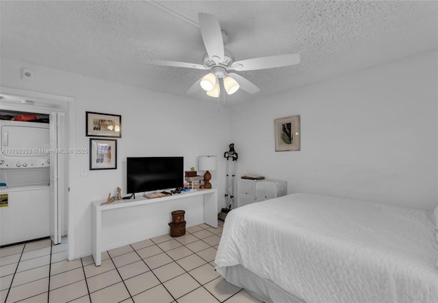 10451 Sunrise Lakes Blvd Unit 205, Sunrise, FL 33322 - bedroom featuring a textured ceiling and ceiling fan