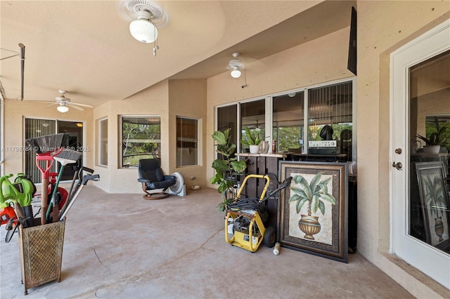 5514 NW W Lundy Cir, Port St Lucie, FL 34986 - view of patio / terrace with a ceiling fan