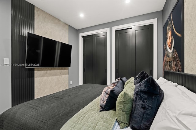 400 NW 49th St, Miami, FL 33127 - bedroom with multiple closets and recessed lighting