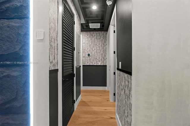 400 NW 49th St, Miami, FL 33127 - hallway featuring light wood finished floors