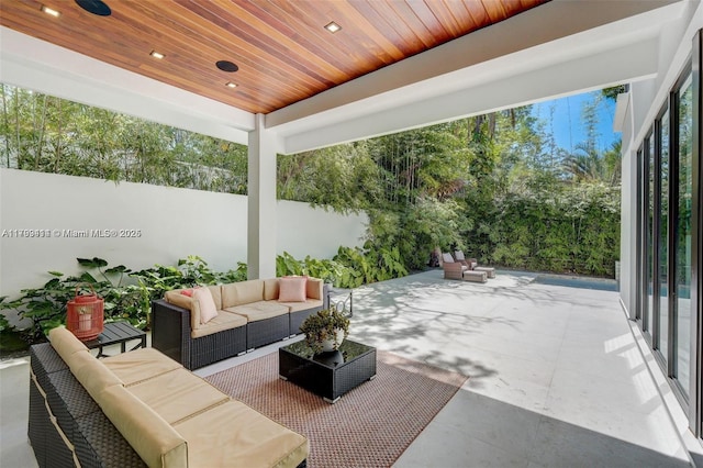 1780 Chucunantah Rd, Miami, FL 33133 - view of patio / terrace featuring an outdoor hangout area