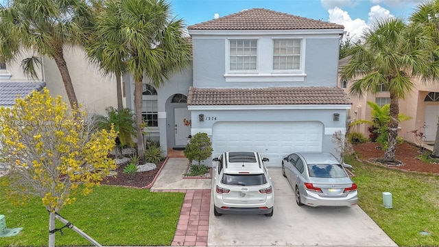 1374 NW 159th Ave, Pembroke Pines, FL 33028 - mediterranean / spanish-style house featuring a tile roof and stucco siding