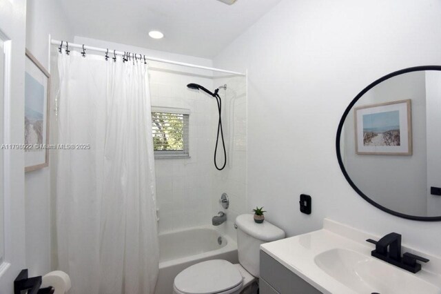 15899 SW 12th St, Pembroke Pines, FL 33027 - full bath featuring toilet, vanity, and shower / tub combo