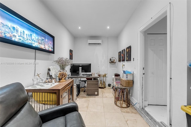 655 SE 37th Ter, Homestead, FL 33033 - office space with an AC wall unit and recessed lighting