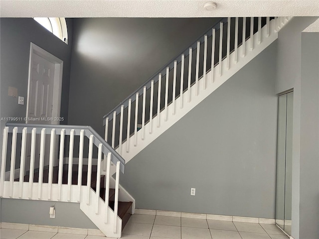 15456 NW 12th Pl, Pembroke Pines, FL 33028 - stairway with tile patterned floors