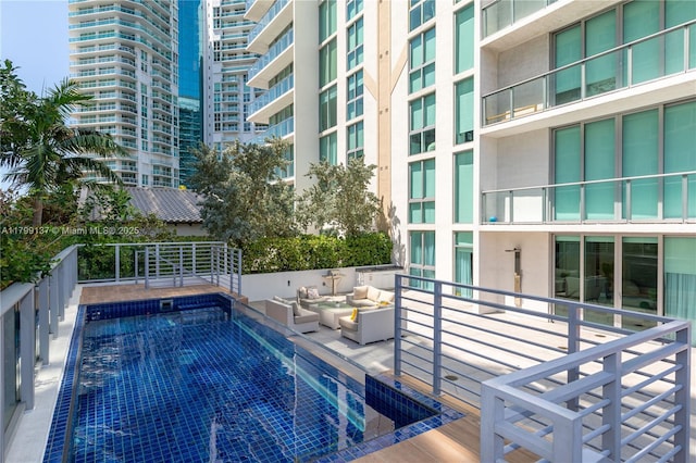 300 Sunny Isles Blvd Unit 4-501, Sunny Isles Beach, FL 33160 - community pool with outdoor lounge area
