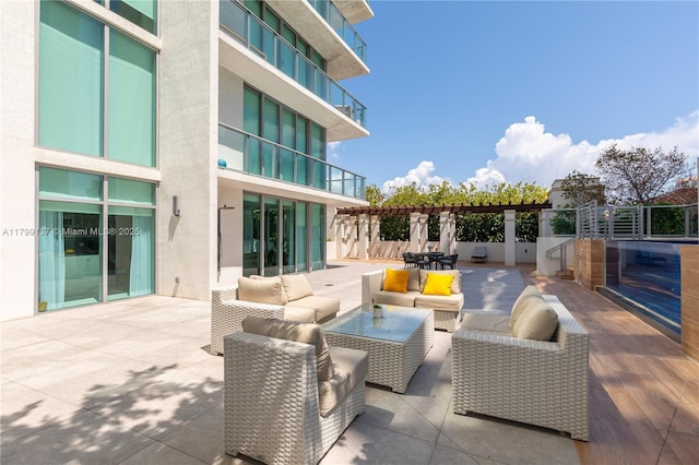 300 Sunny Isles Blvd Unit 4-501, Sunny Isles Beach, FL 33160 - view of patio / terrace featuring an outdoor living space