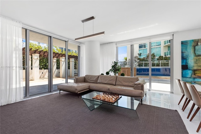 300 Sunny Isles Blvd Unit 4-501, Sunny Isles Beach, FL 33160 - living room with a wall of windows