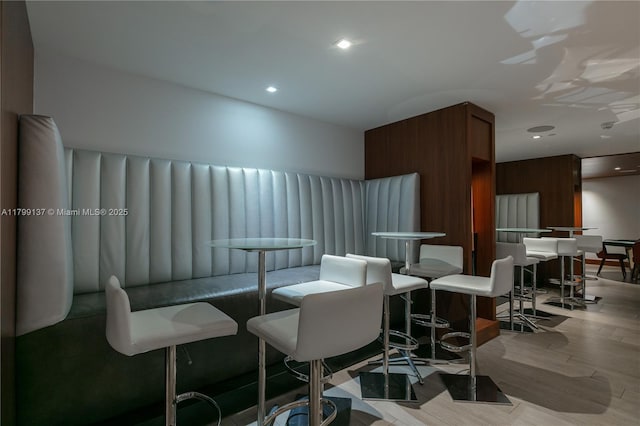300 Sunny Isles Blvd Unit 4-501, Sunny Isles Beach, FL 33160 - dining space with light wood finished floors and recessed lighting