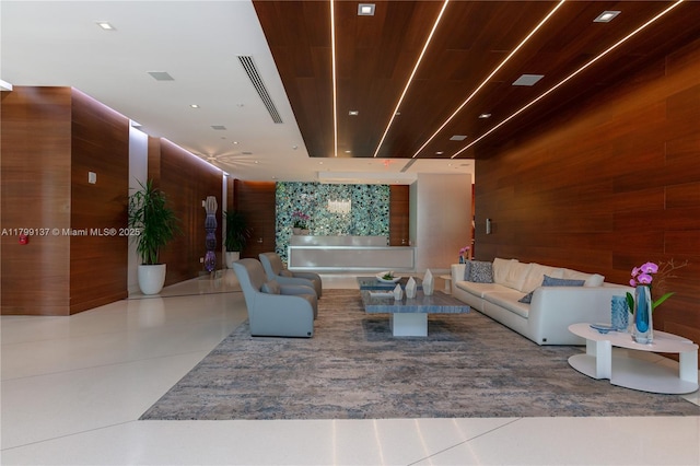300 Sunny Isles Blvd Unit 4-501, Sunny Isles Beach, FL 33160 - community lobby featuring wood walls and recessed lighting
