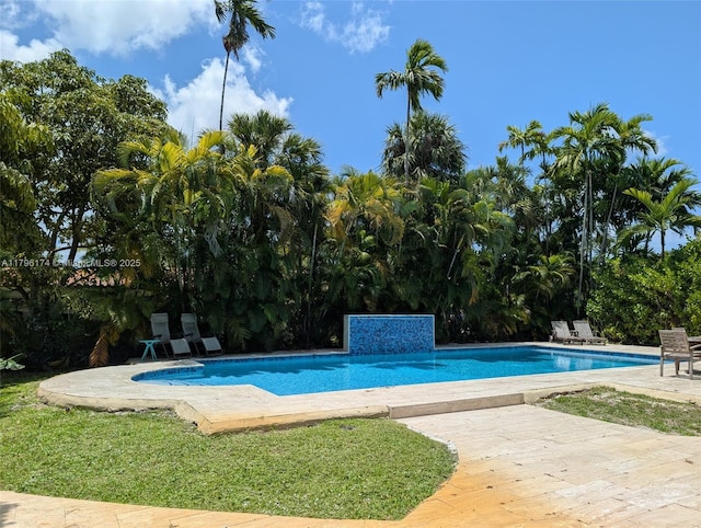 10643 NE 10th Pl, Miami Shores, FL 33138 - outdoor pool featuring a patio