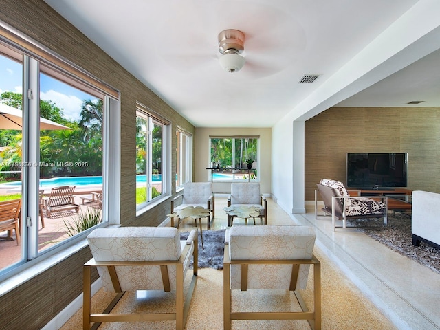 10643 NE 10th Pl, Miami Shores, FL 33138 - sunroom / solarium with baseboards