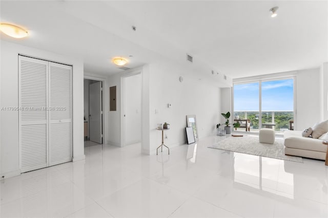 4250 Biscayne Blvd Unit 1112, Miami, FL 33137 - living room with tile patterned flooring and electric panel