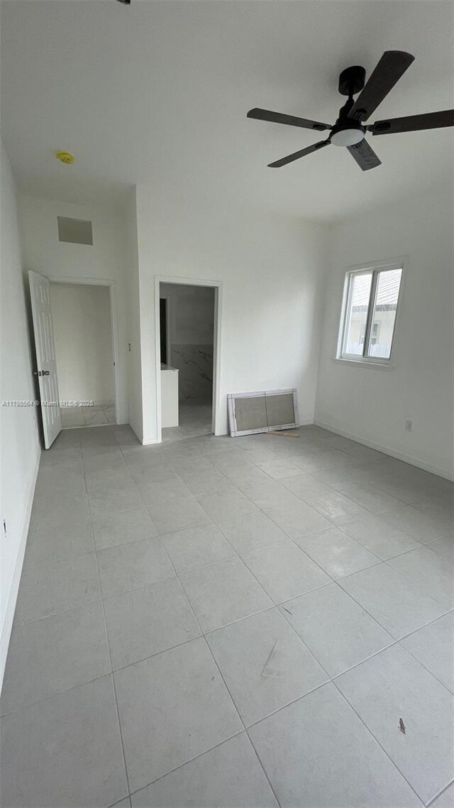 640 SW 12th Ave, Homestead, FL 33030 - unfurnished room featuring ceiling fan and light tile patterned floors