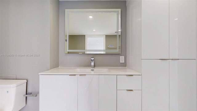 3625 N Country Club Dr Unit 609, Aventura, FL 33180 - bathroom featuring toilet and vanity