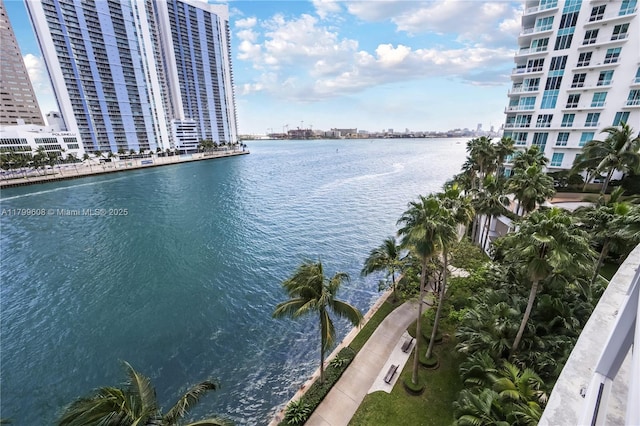 901 Brickell Key Blvd Unit 607, Miami, FL 33131 - water view featuring nearby urban area