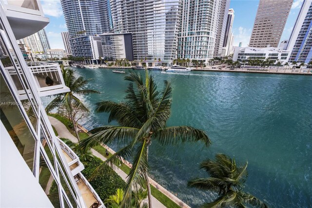 901 Brickell Key Blvd Unit 607, Miami, FL 33131 - water view with nearby urban area