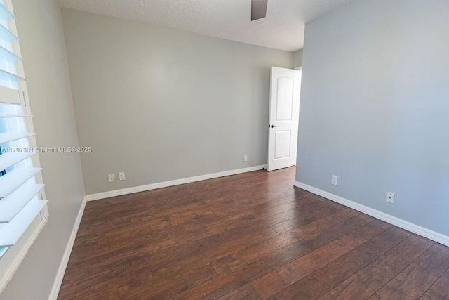 808 Hampton Ct, Weston, FL 33326 - empty room with wood-type flooring, a ceiling fan, and baseboards