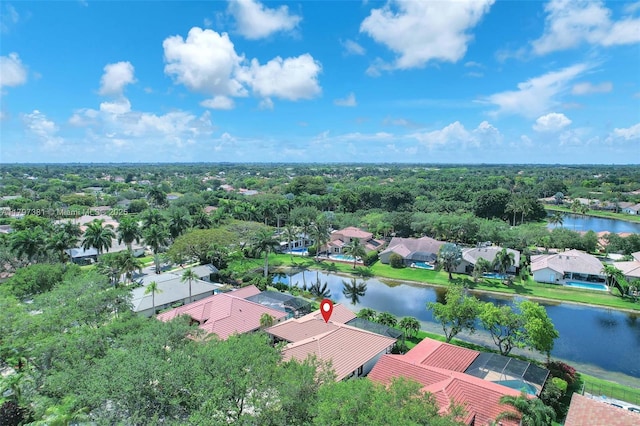 808 Hampton Ct, Weston, FL 33326 - aerial perspective of suburban area with a nearby body of water