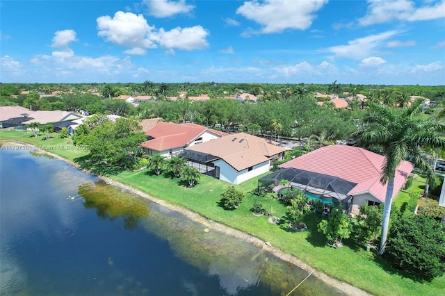 808 Hampton Ct, Weston, FL 33326 - view from above of property with a nearby body of water