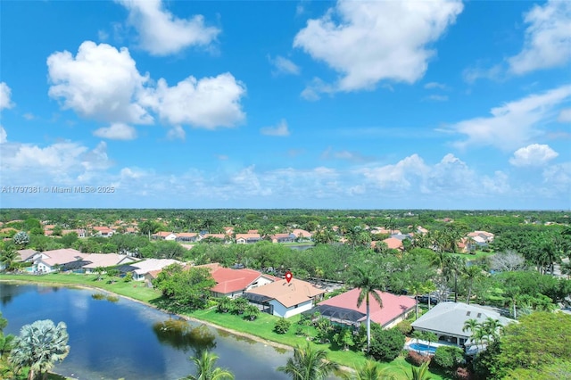 808 Hampton Ct, Weston, FL 33326 - aerial view of residential area featuring a large body of water