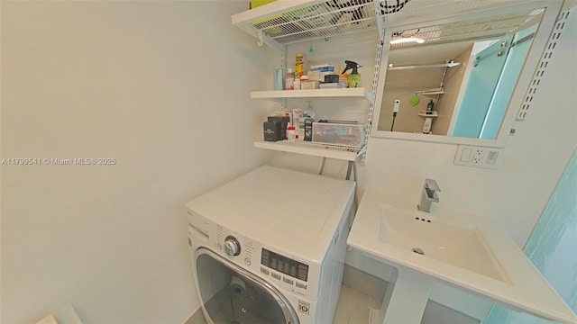 555 NE 15th St Unit 508, Miami, FL 33132 - laundry area with washer / clothes dryer