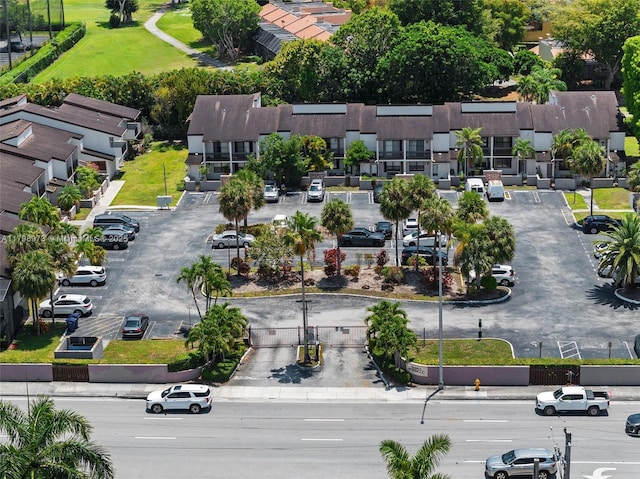 aerial view of residential area