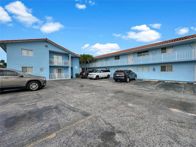view of uncovered parking lot
