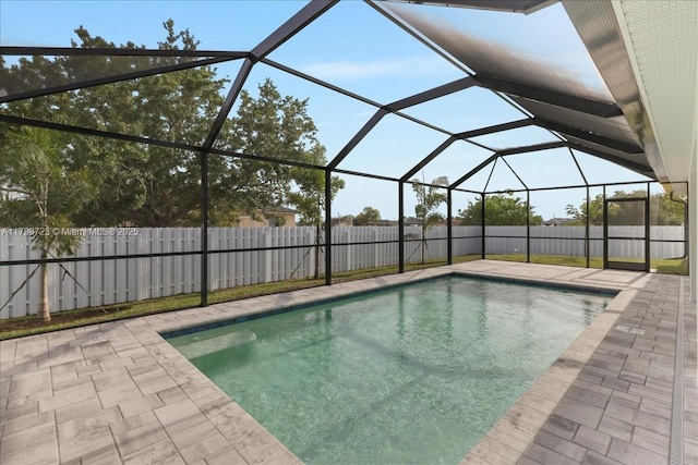 2048 NW 3rd Ter, Cape Coral, FL 33993 - view of pool featuring a fenced backyard, a patio, and a lanai