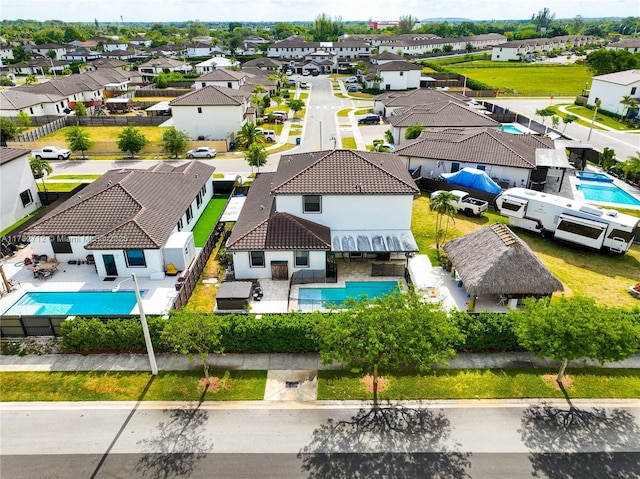 22986 SW 128th Pl, Miami, FL 33170 - aerial view of residential area featuring a pool