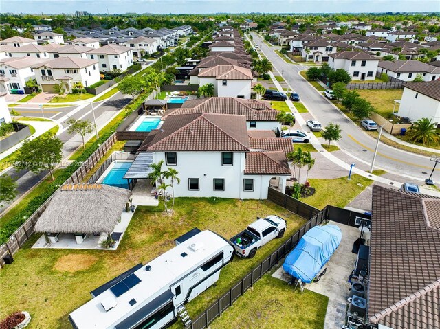 22986 SW 128th Pl, Miami, FL 33170 - aerial view of residential area with a pool