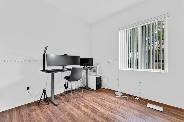2625 SE 5th Ct, Homestead, FL 33033 - office featuring wood finished floors and baseboards