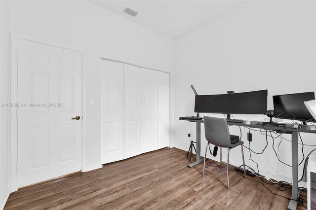 2625 SE 5th Ct, Homestead, FL 33033 - office with wood finished floors and baseboards